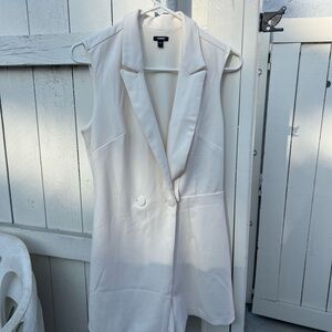 Express Cream Sleeveless Jumpsuit